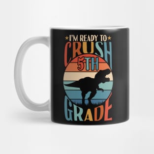 5th Grade Dinosaur T rex Back To School Mug